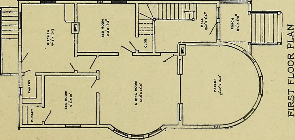 An illustration from Easy steps in architecture and architectural drawing .., 1915, leaf 706