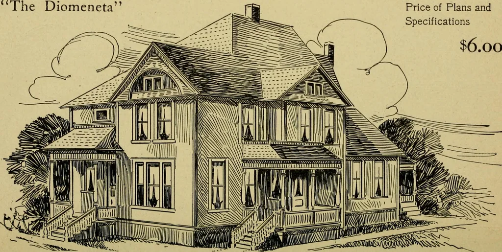 An illustration from Easy steps in architecture and architectural drawing .., 1915, leaf 707