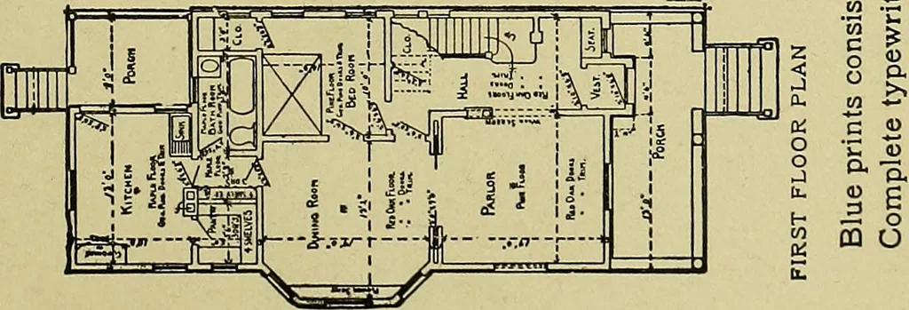 An illustration from Easy steps in architecture and architectural drawing .., 1915, leaf 710