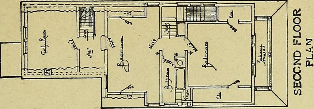 An illustration from Easy steps in architecture and architectural drawing .., 1915, leaf 712
