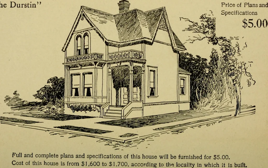 An illustration from Easy steps in architecture and architectural drawing .., 1915, leaf 713