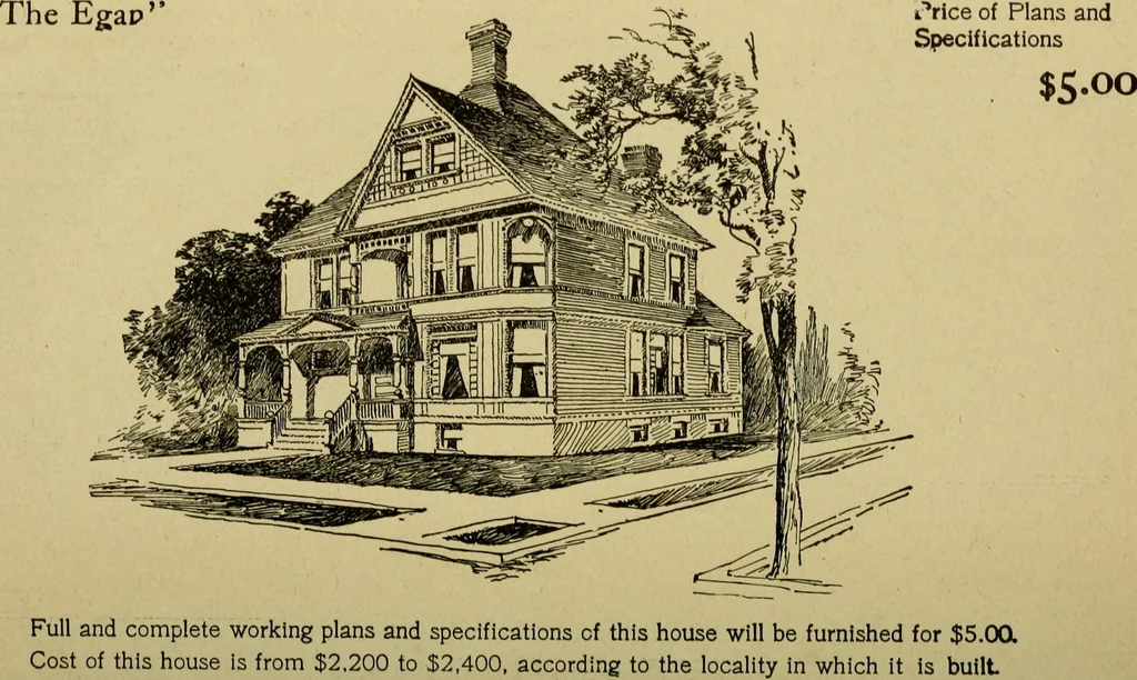 An illustration from Easy steps in architecture and architectural drawing .., 1915, leaf 719