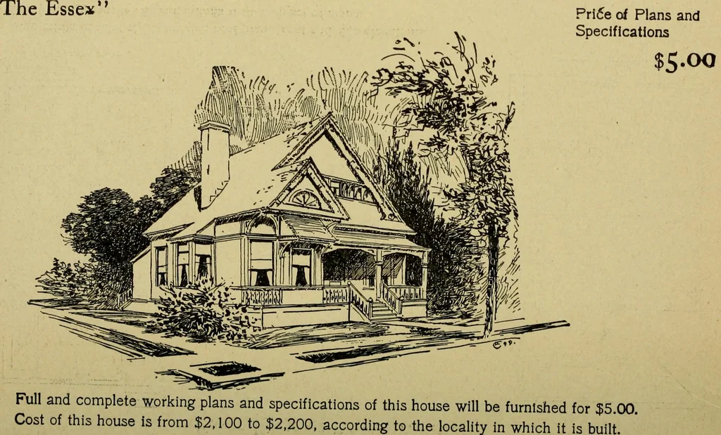 An illustration from Easy steps in architecture and architectural drawing .., 1915, leaf 723