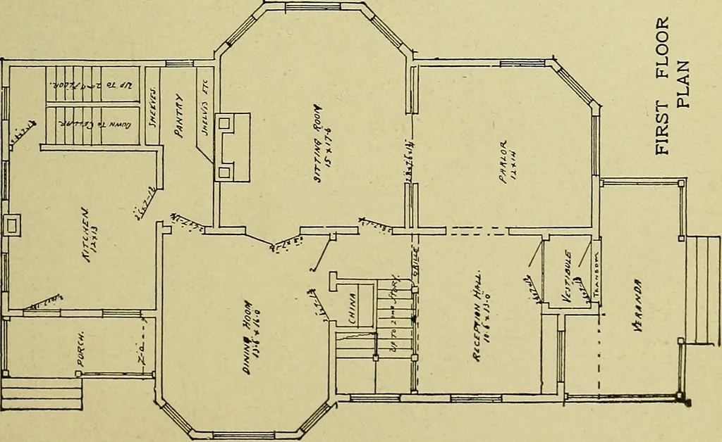 An illustration from Easy steps in architecture and architectural drawing .., 1915, leaf 726