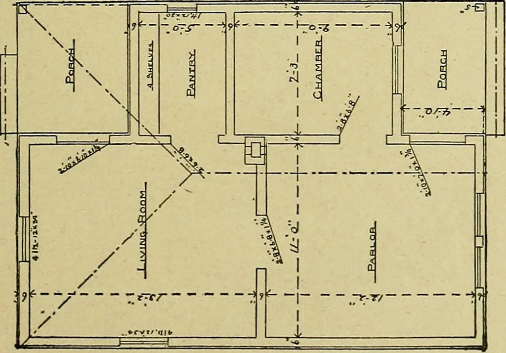 An illustration from Easy steps in architecture and architectural drawing .., 1915, leaf 730