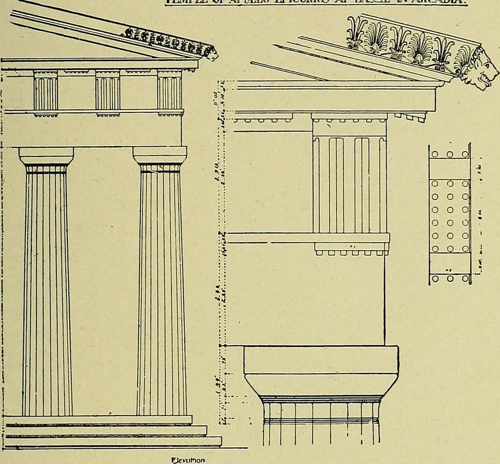 An illustration from Easy steps in architecture and architectural drawing .., 1915, leaf 76