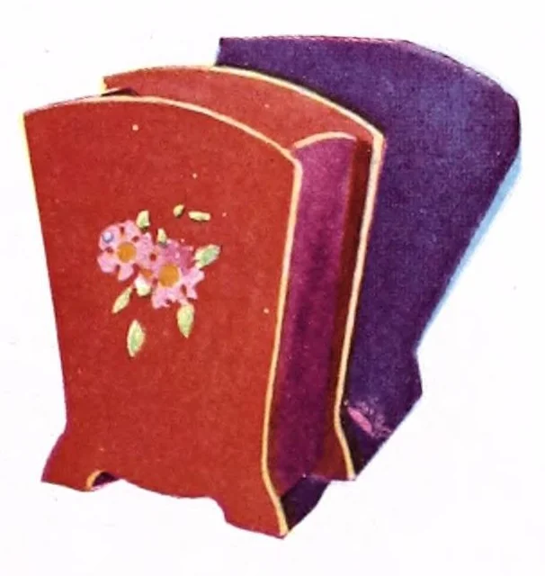 An illustration from Easy steps in painting : how to enamel, how to paint a house, how to varnish and other facts : the A. Wilhelm Company, paints, varnishes, lacquers, enamels., 1930, leaf 13