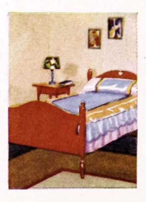 An illustration from Easy steps in painting : how to enamel, how to paint a house, how to varnish and other facts : the A. Wilhelm Company, paints, varnishes, lacquers, enamels., 1930, leaf 14