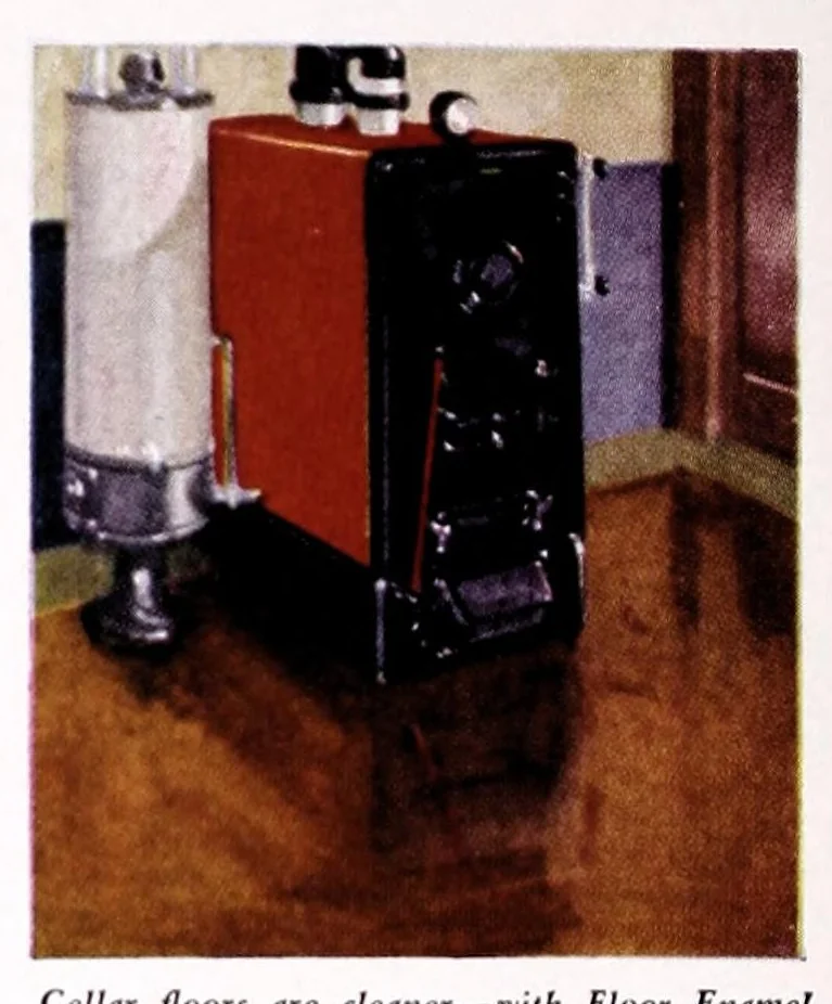 An illustration from Easy steps in painting : how to enamel, how to paint a house, how to varnish and other facts : the A. Wilhelm Company, paints, varnishes, lacquers, enamels., 1930, leaf 8