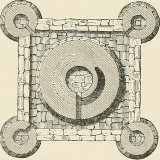 An illustration from The ecclesiastical architecture of Ireland, anterior to the Anglo-Norman invasion; comprising an essay on the origin and uses of the round towers of Ireland, which obtained the gold medal and prize of the Royal Irish Academy, 1845, leaf 100