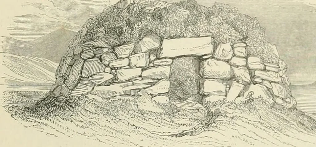 An illustration from The ecclesiastical architecture of Ireland, anterior to the Anglo-Norman invasion; comprising an essay on the origin and uses of the round towers of Ireland, which obtained the gold medal and prize of the Royal Irish Academy, 1845, leaf 155