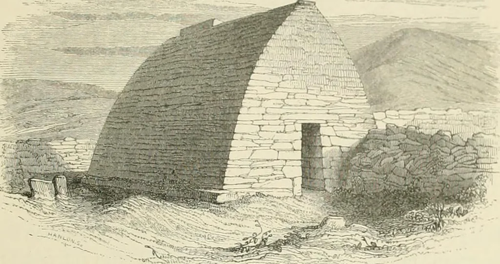 An illustration from The ecclesiastical architecture of Ireland, anterior to the Anglo-Norman invasion; comprising an essay on the origin and uses of the round towers of Ireland, which obtained the gold medal and prize of the Royal Irish Academy, 1845, leaf 157