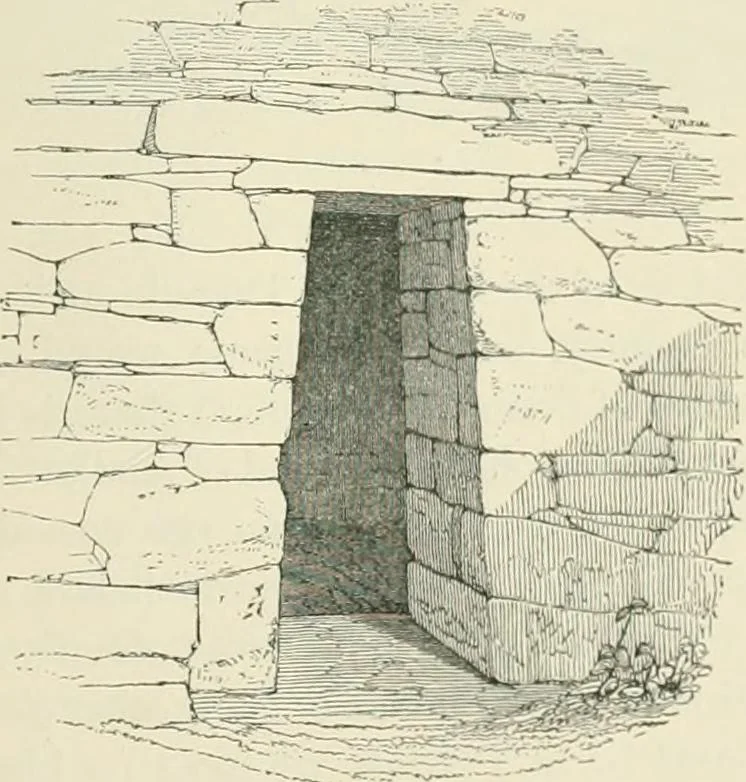 An illustration from The ecclesiastical architecture of Ireland, anterior to the Anglo-Norman invasion; comprising an essay on the origin and uses of the round towers of Ireland, which obtained the gold medal and prize of the Royal Irish Academy, 1845, leaf 187
