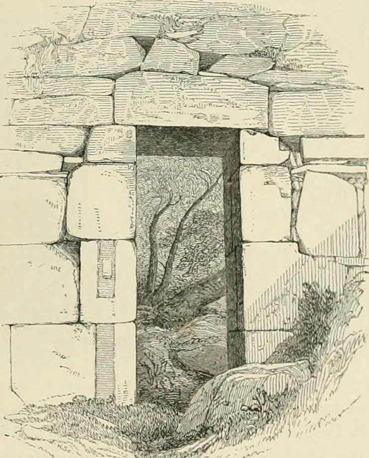 An illustration from The ecclesiastical architecture of Ireland, anterior to the Anglo-Norman invasion; comprising an essay on the origin and uses of the round towers of Ireland, which obtained the gold medal and prize of the Royal Irish Academy, 1845, leaf 197