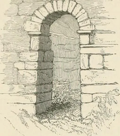 An illustration from The ecclesiastical architecture of Ireland, anterior to the Anglo-Norman invasion; comprising an essay on the origin and uses of the round towers of Ireland, which obtained the gold medal and prize of the Royal Irish Academy, 1845, leaf 202