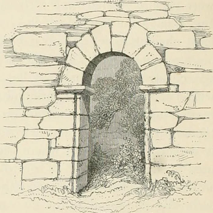 An illustration from The ecclesiastical architecture of Ireland, anterior to the Anglo-Norman invasion; comprising an essay on the origin and uses of the round towers of Ireland, which obtained the gold medal and prize of the Royal Irish Academy, 1845, leaf 202