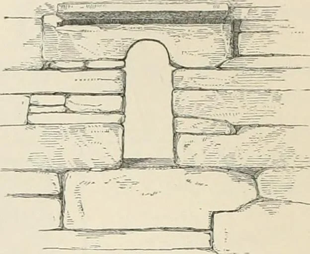 An illustration from The ecclesiastical architecture of Ireland, anterior to the Anglo-Norman invasion; comprising an essay on the origin and uses of the round towers of Ireland, which obtained the gold medal and prize of the Royal Irish Academy, 1845, leaf 206