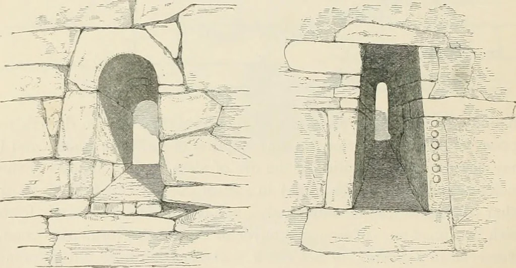 An illustration from The ecclesiastical architecture of Ireland, anterior to the Anglo-Norman invasion; comprising an essay on the origin and uses of the round towers of Ireland, which obtained the gold medal and prize of the Royal Irish Academy, 1845, leaf 208