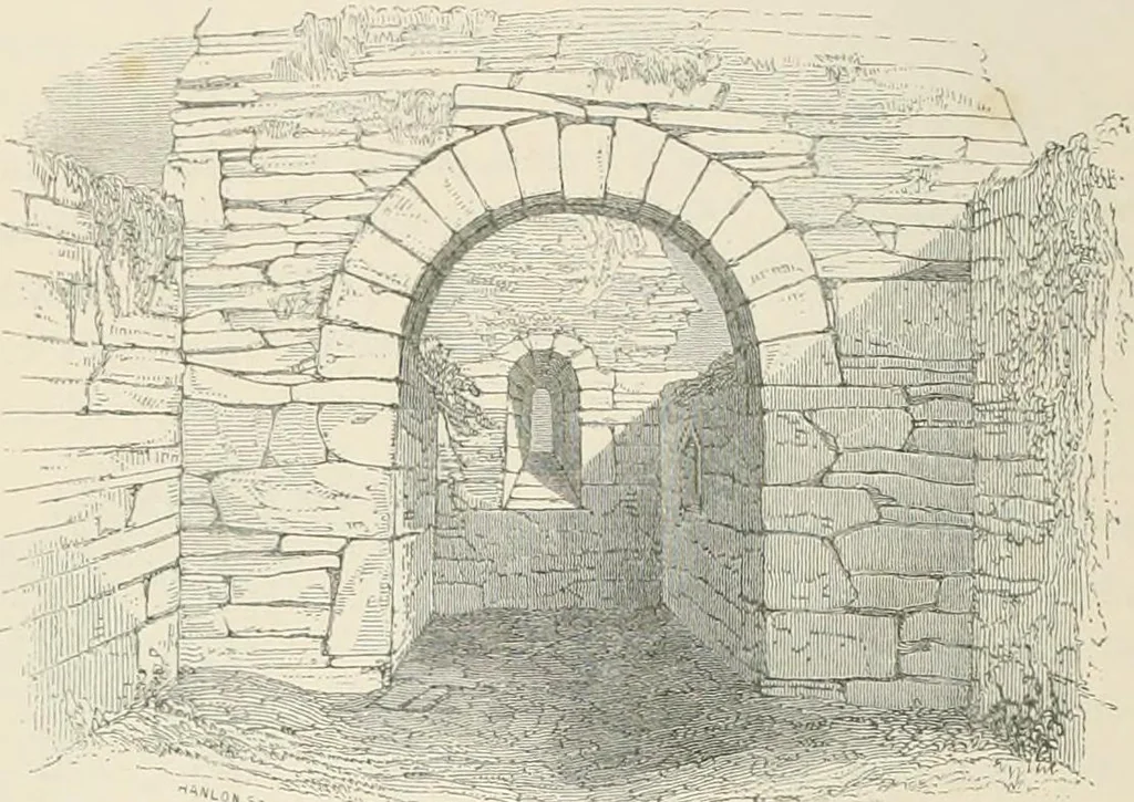 An illustration from The ecclesiastical architecture of Ireland, anterior to the Anglo-Norman invasion; comprising an essay on the origin and uses of the round towers of Ireland, which obtained the gold medal and prize of the Royal Irish Academy, 1845, leaf 210