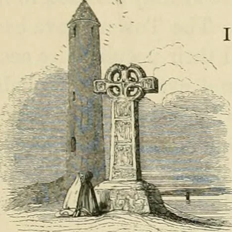 An illustration from The ecclesiastical architecture of Ireland, anterior to the Anglo-Norman invasion; comprising an essay on the origin and uses of the round towers of Ireland, which obtained the gold medal and prize of the Royal Irish Academy, 1845, leaf 25