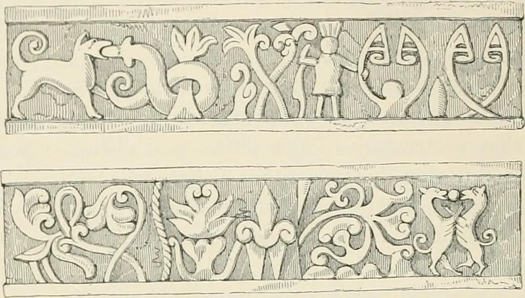 An illustration from The ecclesiastical architecture of Ireland, anterior to the Anglo-Norman invasion; comprising an essay on the origin and uses of the round towers of Ireland, which obtained the gold medal and prize of the Royal Irish Academy, 1845, leaf 278