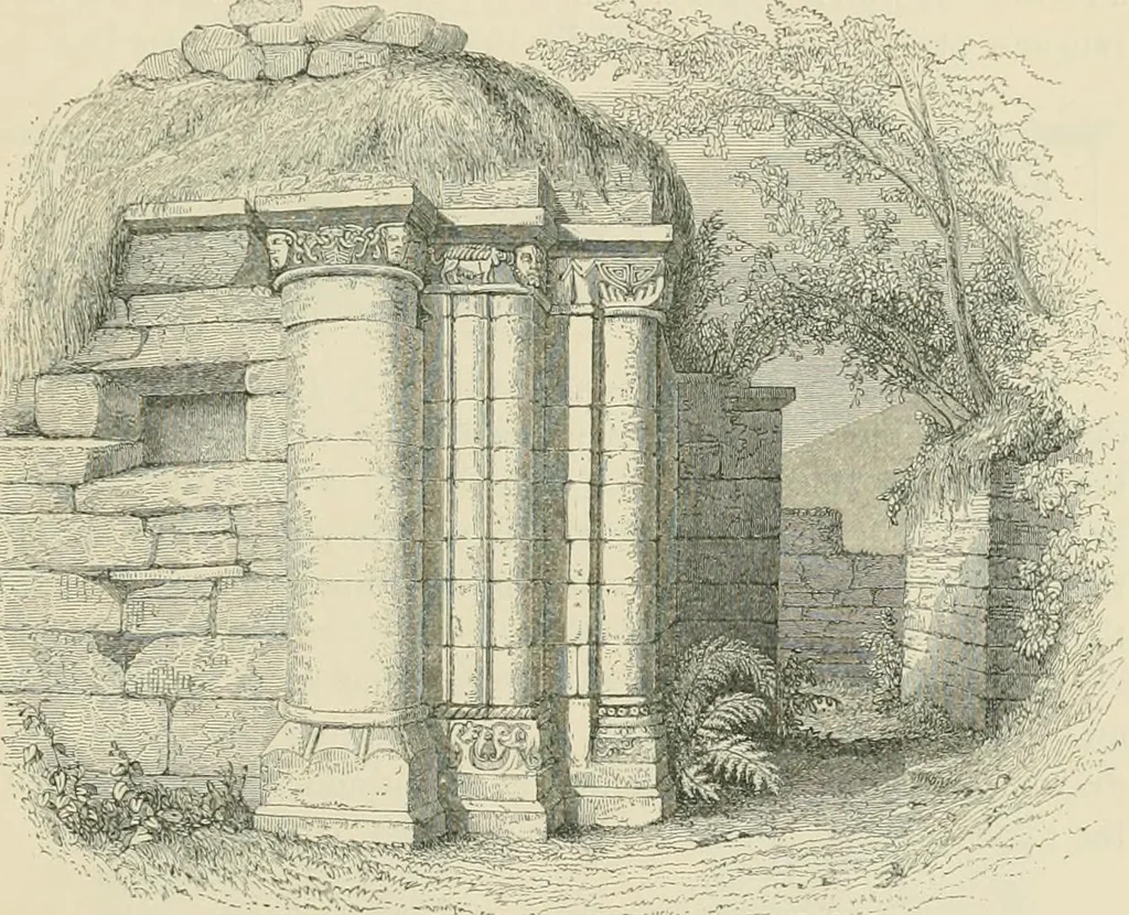 An illustration from The ecclesiastical architecture of Ireland, anterior to the Anglo-Norman invasion; comprising an essay on the origin and uses of the round towers of Ireland, which obtained the gold medal and prize of the Royal Irish Academy, 1845, leaf 281