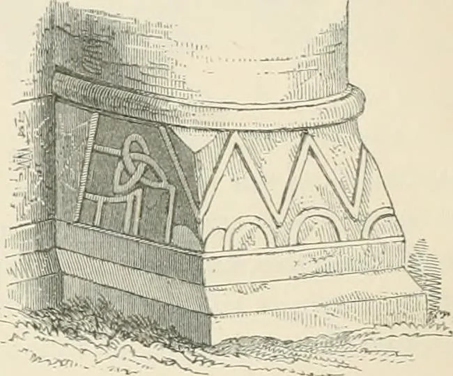 An illustration from The ecclesiastical architecture of Ireland, anterior to the Anglo-Norman invasion; comprising an essay on the origin and uses of the round towers of Ireland, which obtained the gold medal and prize of the Royal Irish Academy, 1845, leaf 284
