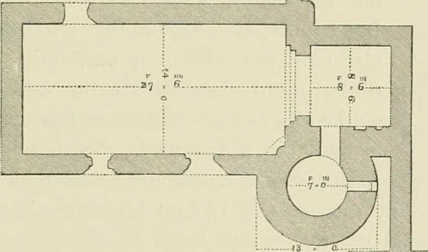 An illustration from The ecclesiastical architecture of Ireland, anterior to the Anglo-Norman invasion; comprising an essay on the origin and uses of the round towers of Ireland, which obtained the gold medal and prize of the Royal Irish Academy, 1845, leaf 291