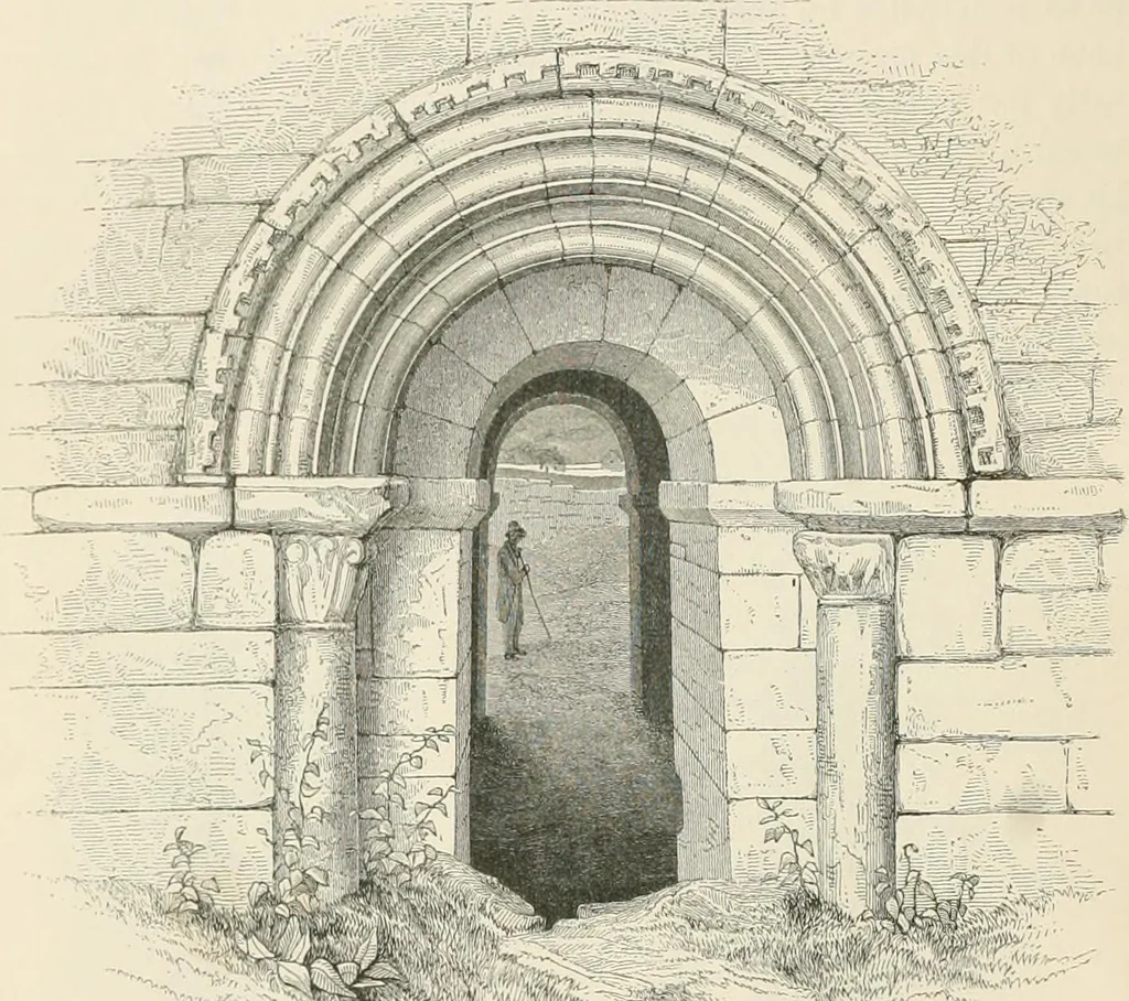 An illustration from The ecclesiastical architecture of Ireland, anterior to the Anglo-Norman invasion; comprising an essay on the origin and uses of the round towers of Ireland, which obtained the gold medal and prize of the Royal Irish Academy, 1845, leaf 304