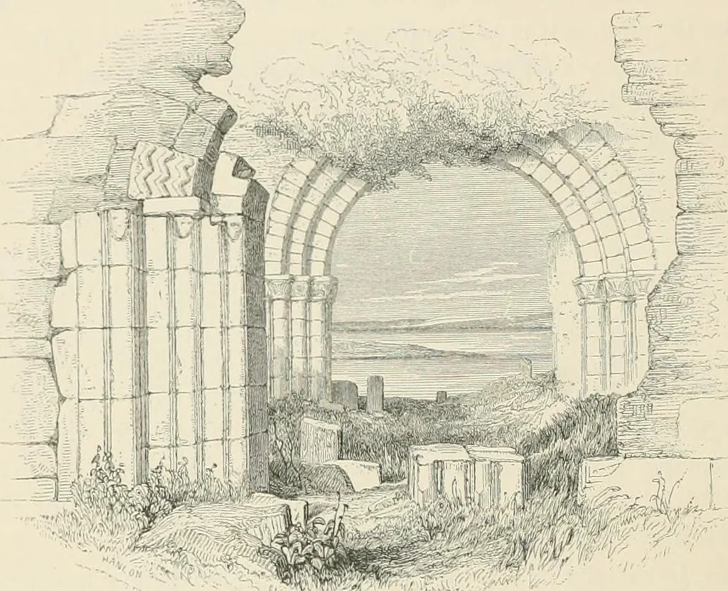 An illustration from The ecclesiastical architecture of Ireland, anterior to the Anglo-Norman invasion; comprising an essay on the origin and uses of the round towers of Ireland, which obtained the gold medal and prize of the Royal Irish Academy, 1845, leaf 306