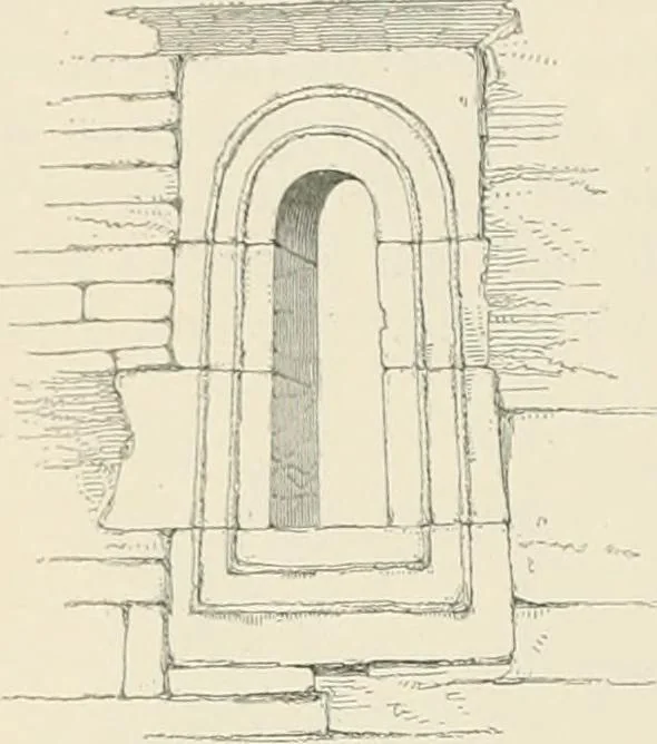 An illustration from The ecclesiastical architecture of Ireland, anterior to the Anglo-Norman invasion; comprising an essay on the origin and uses of the round towers of Ireland, which obtained the gold medal and prize of the Royal Irish Academy, 1845, leaf 308