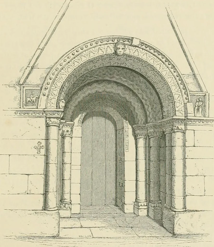 An illustration from The ecclesiastical architecture of Ireland, anterior to the Anglo-Norman invasion; comprising an essay on the origin and uses of the round towers of Ireland, which obtained the gold medal and prize of the Royal Irish Academy, 1845, leaf 309