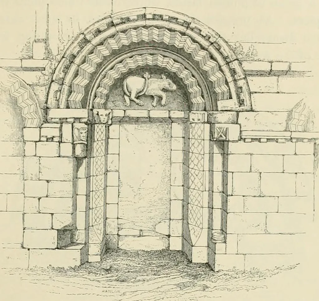 An illustration from The ecclesiastical architecture of Ireland, anterior to the Anglo-Norman invasion; comprising an essay on the origin and uses of the round towers of Ireland, which obtained the gold medal and prize of the Royal Irish Academy, 1845, leaf 319