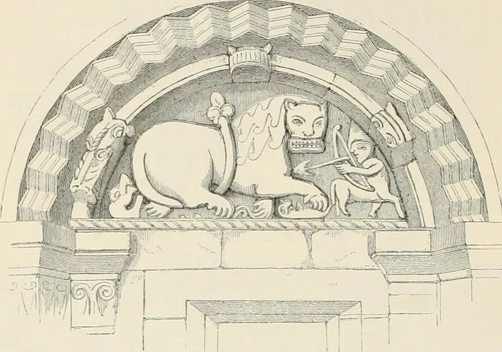 An illustration from The ecclesiastical architecture of Ireland, anterior to the Anglo-Norman invasion; comprising an essay on the origin and uses of the round towers of Ireland, which obtained the gold medal and prize of the Royal Irish Academy, 1845, leaf 320