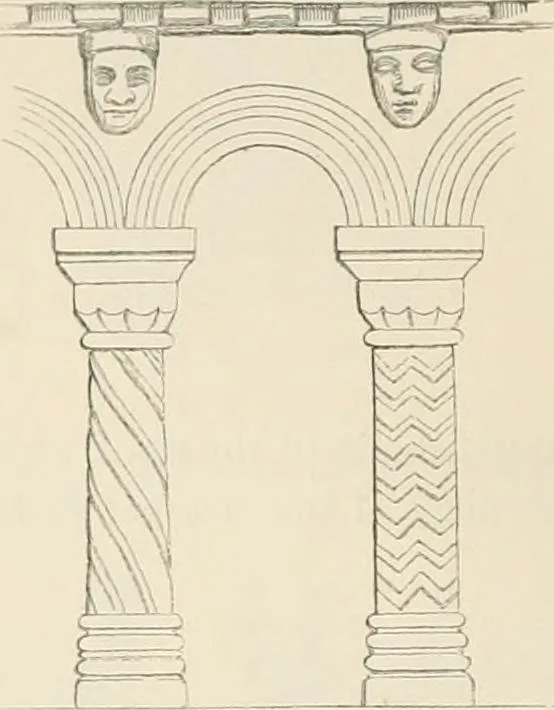 An illustration from The ecclesiastical architecture of Ireland, anterior to the Anglo-Norman invasion; comprising an essay on the origin and uses of the round towers of Ireland, which obtained the gold medal and prize of the Royal Irish Academy, 1845, leaf 328