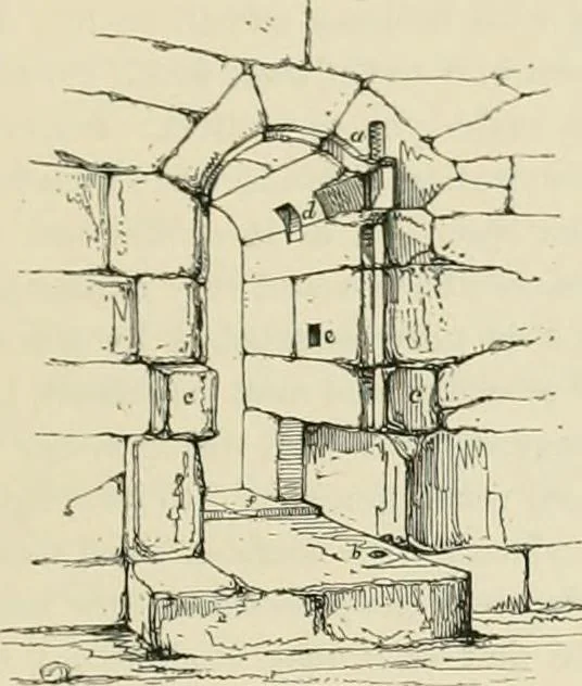 An illustration from The ecclesiastical architecture of Ireland, anterior to the Anglo-Norman invasion; comprising an essay on the origin and uses of the round towers of Ireland, which obtained the gold medal and prize of the Royal Irish Academy, 1845, leaf 393