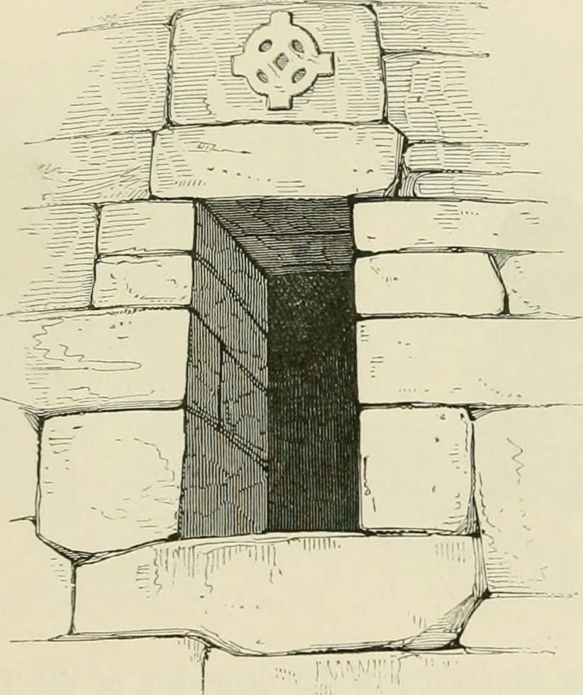 An illustration from The ecclesiastical architecture of Ireland, anterior to the Anglo-Norman invasion; comprising an essay on the origin and uses of the round towers of Ireland, which obtained the gold medal and prize of the Royal Irish Academy, 1845, leaf 427