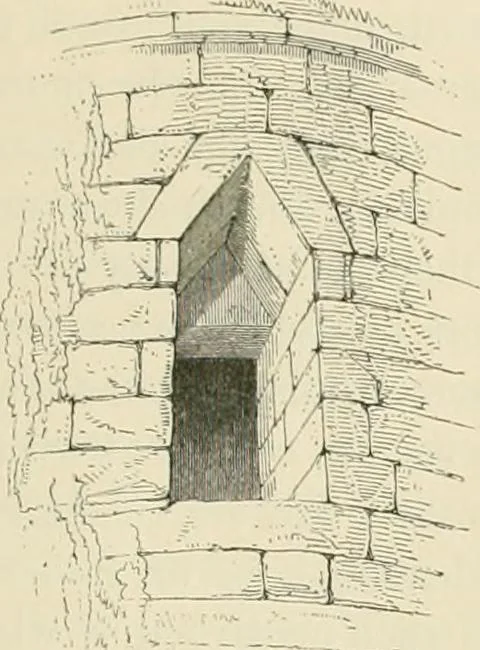 An illustration from The ecclesiastical architecture of Ireland, anterior to the Anglo-Norman invasion; comprising an essay on the origin and uses of the round towers of Ireland, which obtained the gold medal and prize of the Royal Irish Academy, 1845, leaf 439