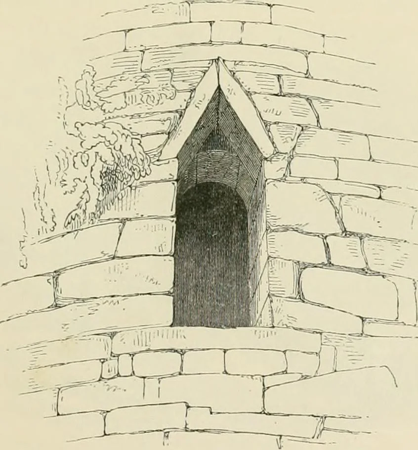 An illustration from The ecclesiastical architecture of Ireland, anterior to the Anglo-Norman invasion; comprising an essay on the origin and uses of the round towers of Ireland, which obtained the gold medal and prize of the Royal Irish Academy, 1845, leaf 439