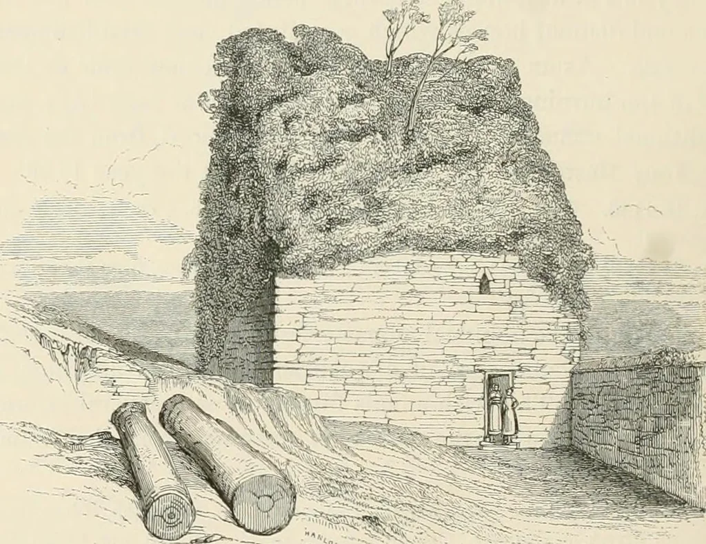 An illustration from The ecclesiastical architecture of Ireland, anterior to the Anglo-Norman invasion; comprising an essay on the origin and uses of the round towers of Ireland, which obtained the gold medal and prize of the Royal Irish Academy, 1845, leaf 454