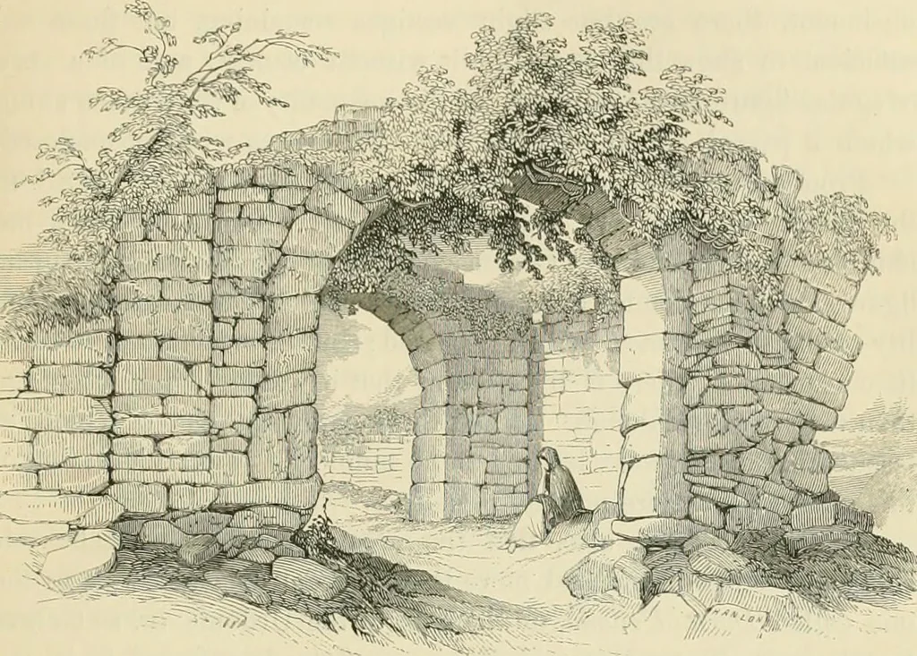 An illustration from The ecclesiastical architecture of Ireland, anterior to the Anglo-Norman invasion; comprising an essay on the origin and uses of the round towers of Ireland, which obtained the gold medal and prize of the Royal Irish Academy, 1845, leaf 475