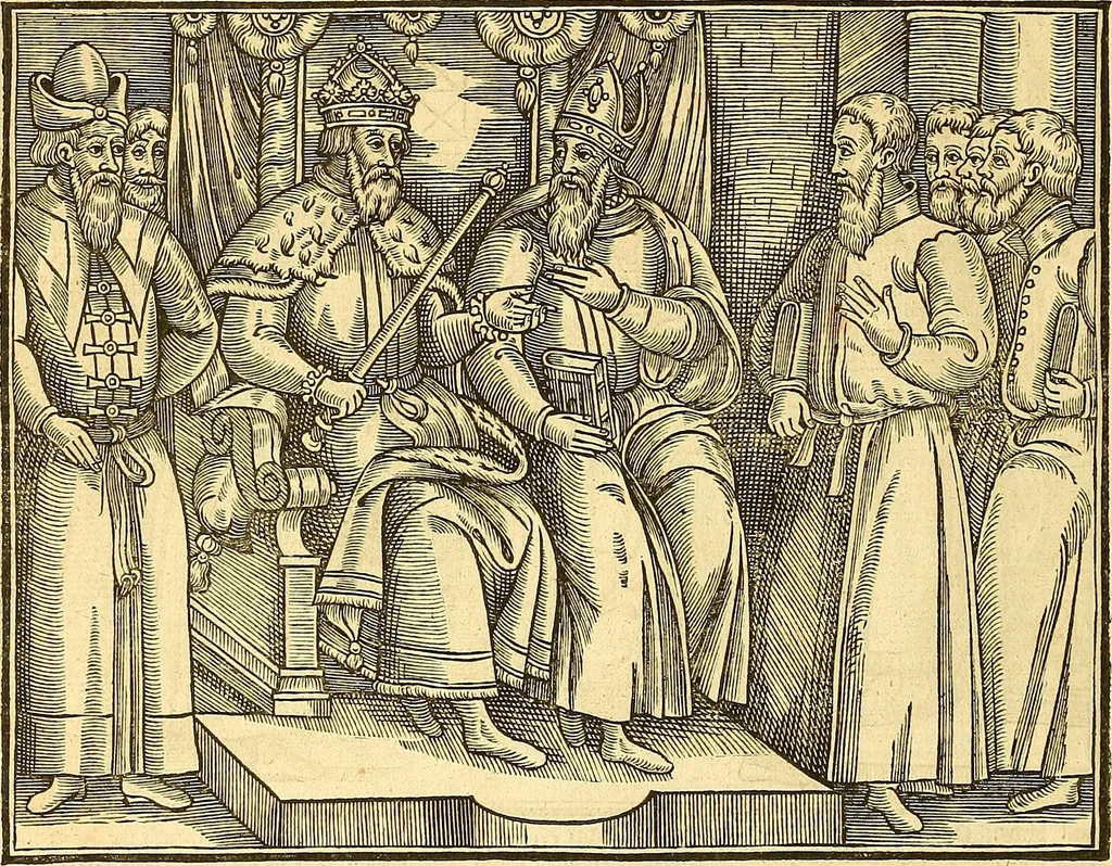An illustration from The Ecclesiasticall historie : containing the Acts and monuments of martyrs, with a generall discourse of these later persecutions, horrible troubles and tumults, stirred up by Romish prelates in the Church: with divers other things incident, especially to this Realme of England and Scotland, as partly also to all other forraigne nations appertaining, from the time of Q. Maries entring upon the Crowne, to the reigne of our late gracious Soveraigne, Q. Elizabeth of blessed memorie, 1641, leaf 1143