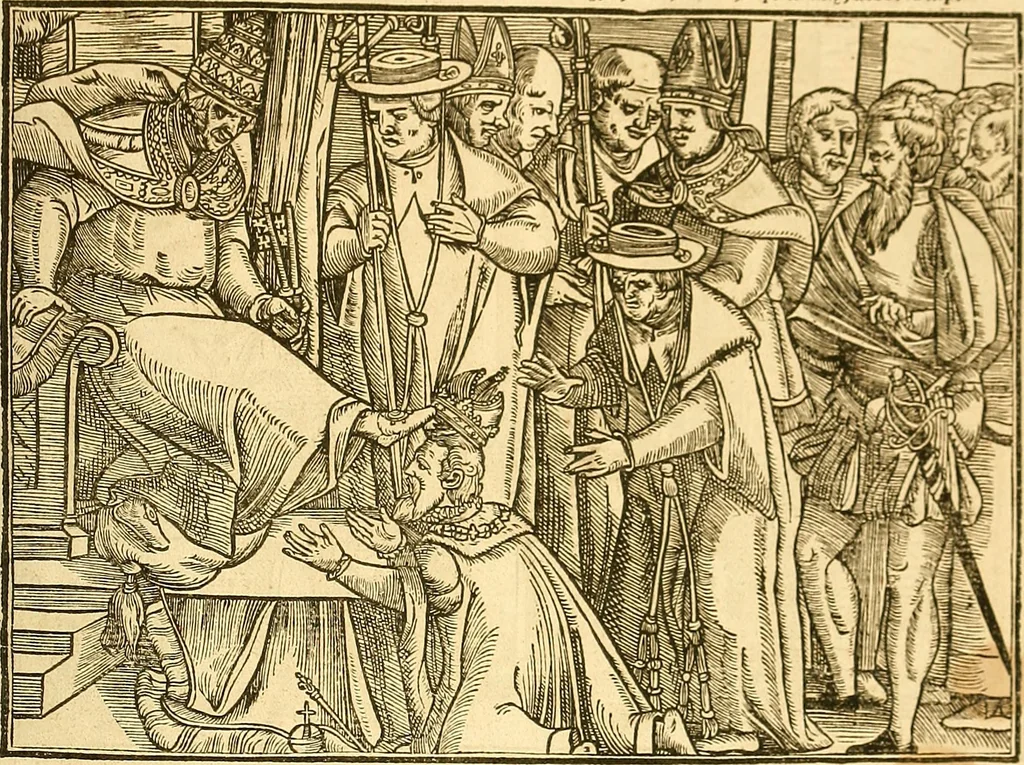 An illustration from The Ecclesiasticall historie : containing the Acts and monuments of martyrs, with a generall discourse of these later persecutions, horrible troubles and tumults, stirred up by Romish prelates in the Church: with divers other things incident, especially to this Realme of England and Scotland, as partly also to all other forraigne nations appertaining, from the time of Q. Maries entring upon the Crowne, to the reigne of our late gracious Soveraigne, Q. Elizabeth of blessed memorie, 1641, leaf 1146