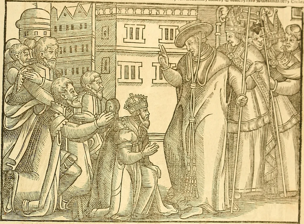 An illustration from The Ecclesiasticall historie : containing the Acts and monuments of martyrs, with a generall discourse of these later persecutions, horrible troubles and tumults, stirred up by Romish prelates in the Church: with divers other things incident, especially to this Realme of England and Scotland, as partly also to all other forraigne nations appertaining, from the time of Q. Maries entring upon the Crowne, to the reigne of our late gracious Soveraigne, Q. Elizabeth of blessed memorie, 1641, leaf 1152