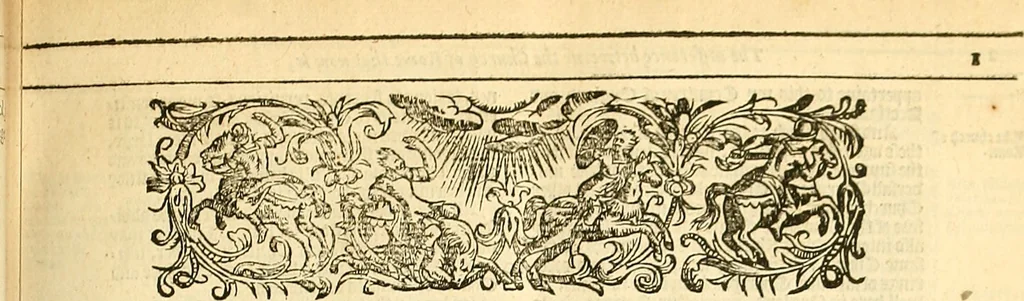 An illustration from The Ecclesiasticall historie : containing the Acts and monuments of martyrs, with a generall discourse of these later persecutions, horrible troubles and tumults, stirred up by Romish prelates in the Church: with divers other things incident, especially to this Realme of England and Scotland, as partly also to all other forraigne nations appertaining, from the time of Q. Maries entring upon the Crowne, to the reigne of our late gracious Soveraigne, Q. Elizabeth of blessed memorie, 1641, leaf 132