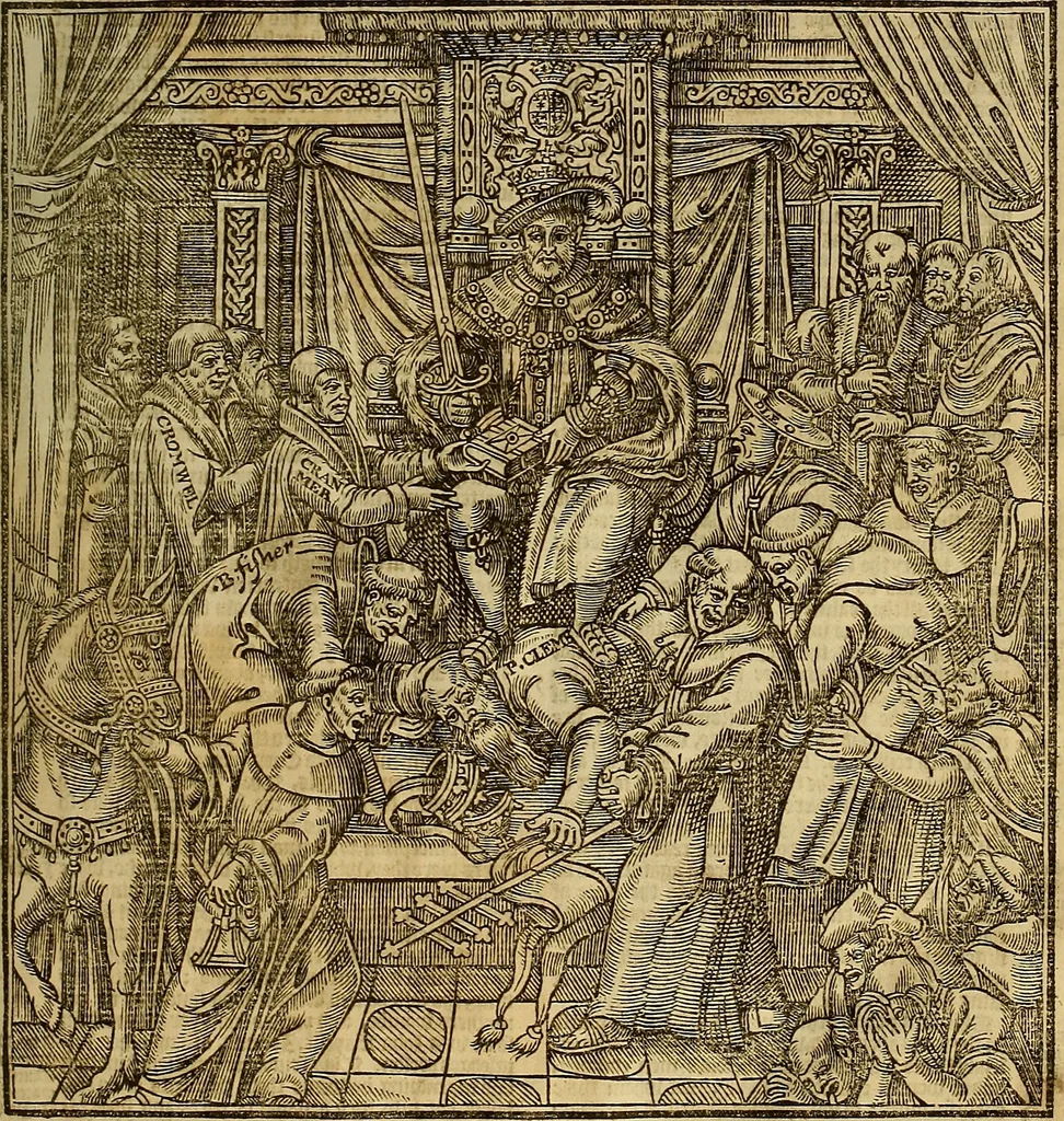 An illustration from The Ecclesiasticall historie : containing the Acts and monuments of martyrs, with a generall discourse of these later persecutions, horrible troubles and tumults, stirred up by Romish prelates in the Church: with divers other things incident, especially to this Realme of England and Scotland, as partly also to all other forraigne nations appertaining, from the time of Q. Maries entring upon the Crowne, to the reigne of our late gracious Soveraigne, Q. Elizabeth of blessed memorie, 1641, leaf 70