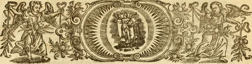 An illustration from The Ecclesiasticall historie : containing the Acts and monuments of martyrs, with a generall discourse of these later persecutions, horrible troubles and tumults, stirred up by Romish prelates in the Church: with divers other things incident, especially to this Realme of England and Scotland, as partly also to all other forraigne nations appertaining, from the time of Q. Maries entring upon the Crowne, to the reigne of our late gracious Soveraigne, Q. Elizabeth of blessed memorie, 1641, leaf 1154