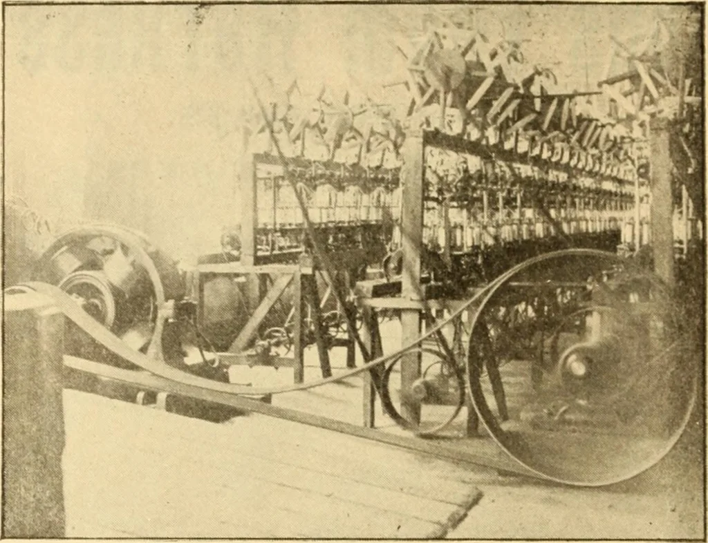 An illustration from The economical and successful management of cotton mills, 1905, leaf 4