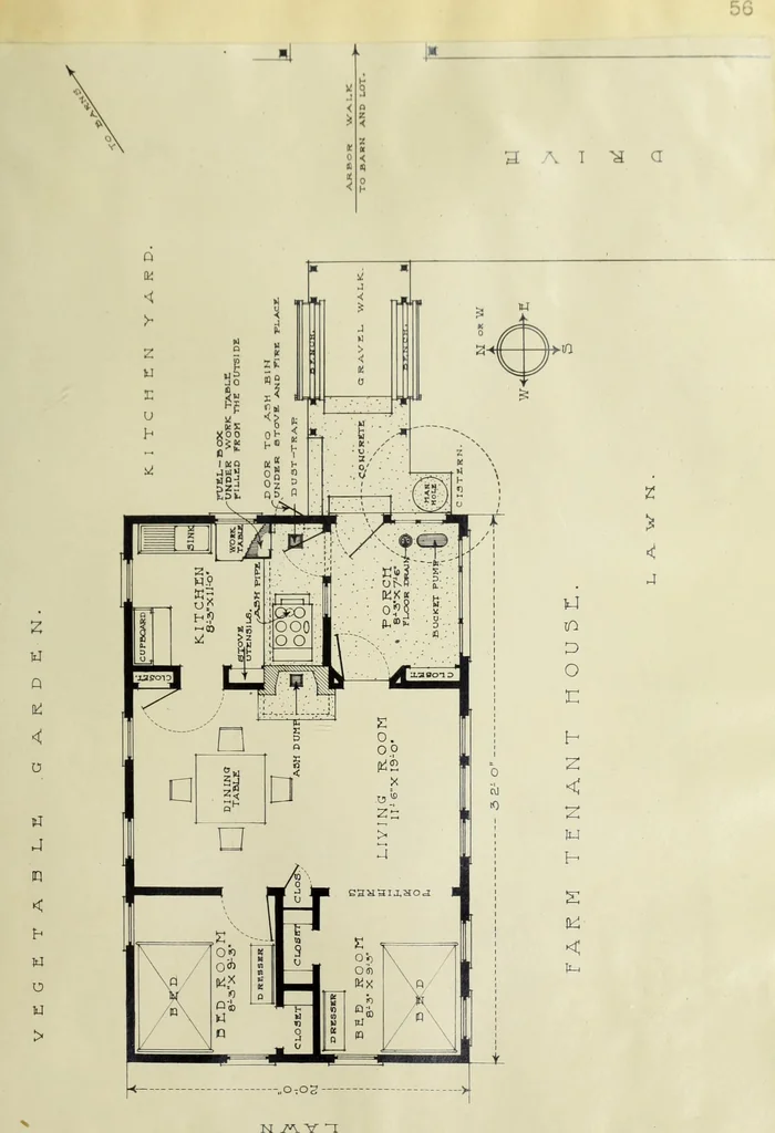 An illustration from Economic farmhouses and their architectural problems, 1914, leaf 141