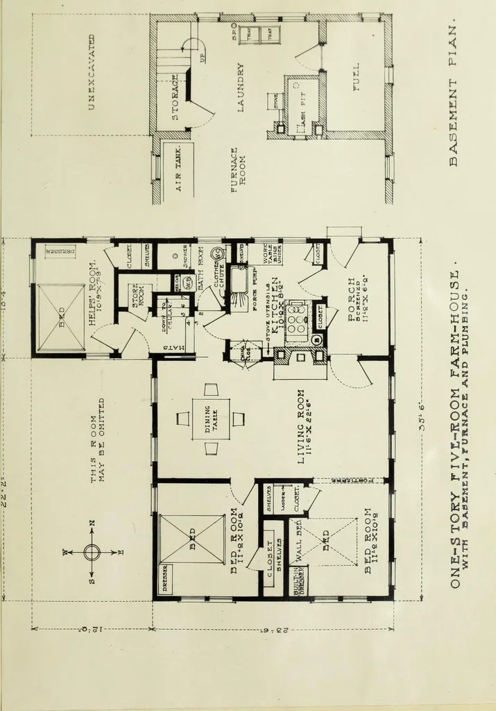 An illustration from Economic farmhouses and their architectural problems, 1914, leaf 145